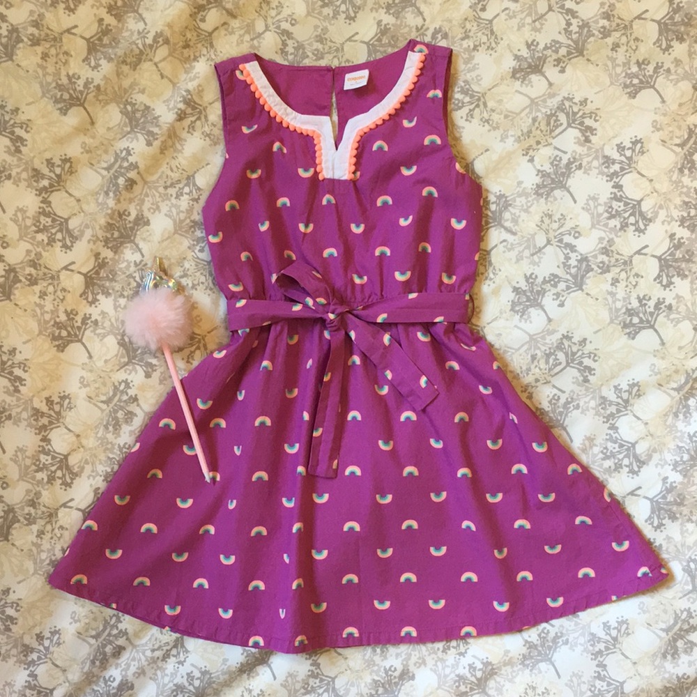 Rainbow print dress